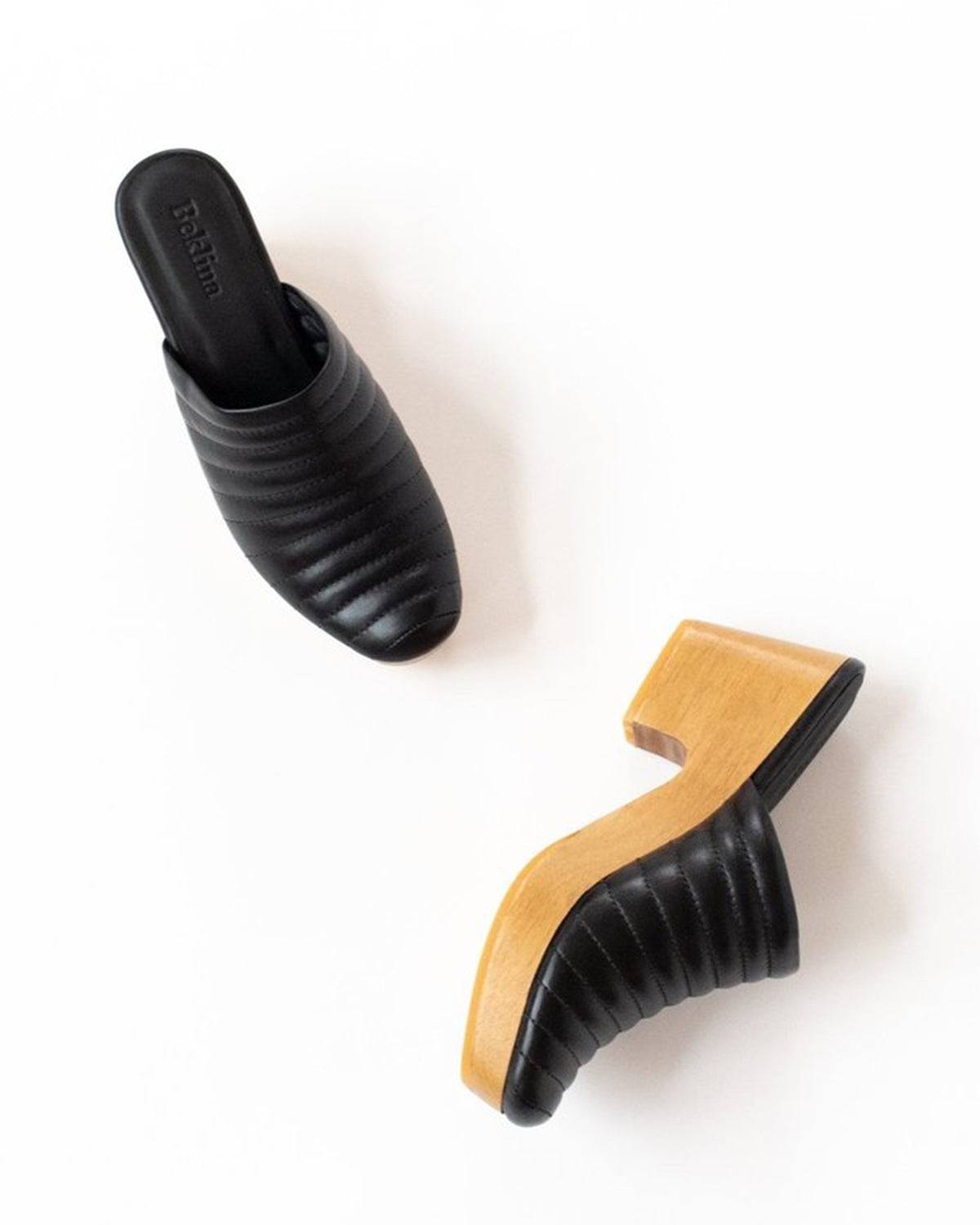 Ribbed Clog, Black