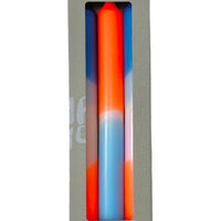 Dip Dye Neon Candles Coral Playa
