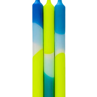 Dip Dye Neon Candles Ocean Spirit