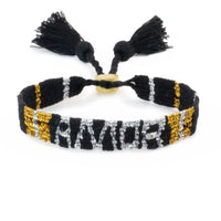 AMOR Atitlan Bracelets Black and Gold