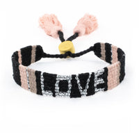 LOVE Atitlan Bracelets Black and Neutral