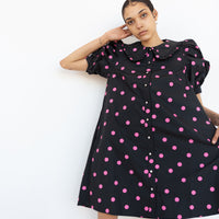 Havana Dress Black Dot