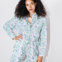 Unisex Shorts in Violet & Mint