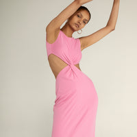 Once Around Tank Dress Pop Pink