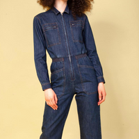 Danny Longsleeve Boilersuit Indigo