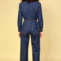 Danny Longsleeve Boilersuit Indigo