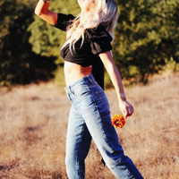 Rebel High Rise Straight in Mabel Wash