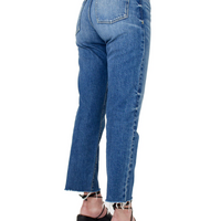 Rebel High Rise Straight in Mabel Wash