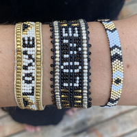 Taj LOVE Bracelet Black & White