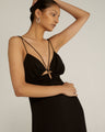 Ring Out Slip Dress Black