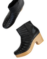 Ribbed Boot Clog Black