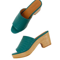 Open Toe Ribbed Clog, Cypress