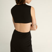 Once Around Tank Dress Black