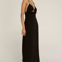 Ring Out Slip Dress Black