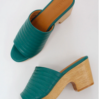 Open Toe Ribbed Clog, Cypress