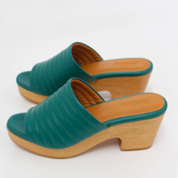 Open Toe Ribbed Clog, Cypress