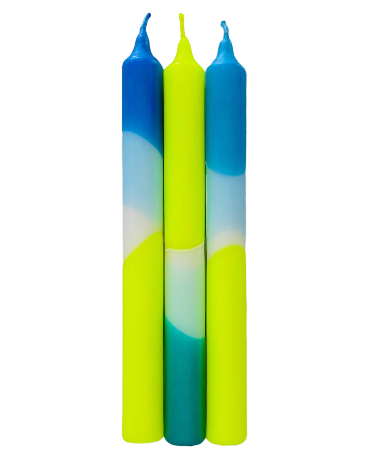 Dip Dye Neon Candles Ocean Spirit