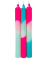 Dip Dye Neon Candles Peppermint Clouds