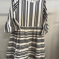 Alice&Olivia Black/White Striped Dress - size S