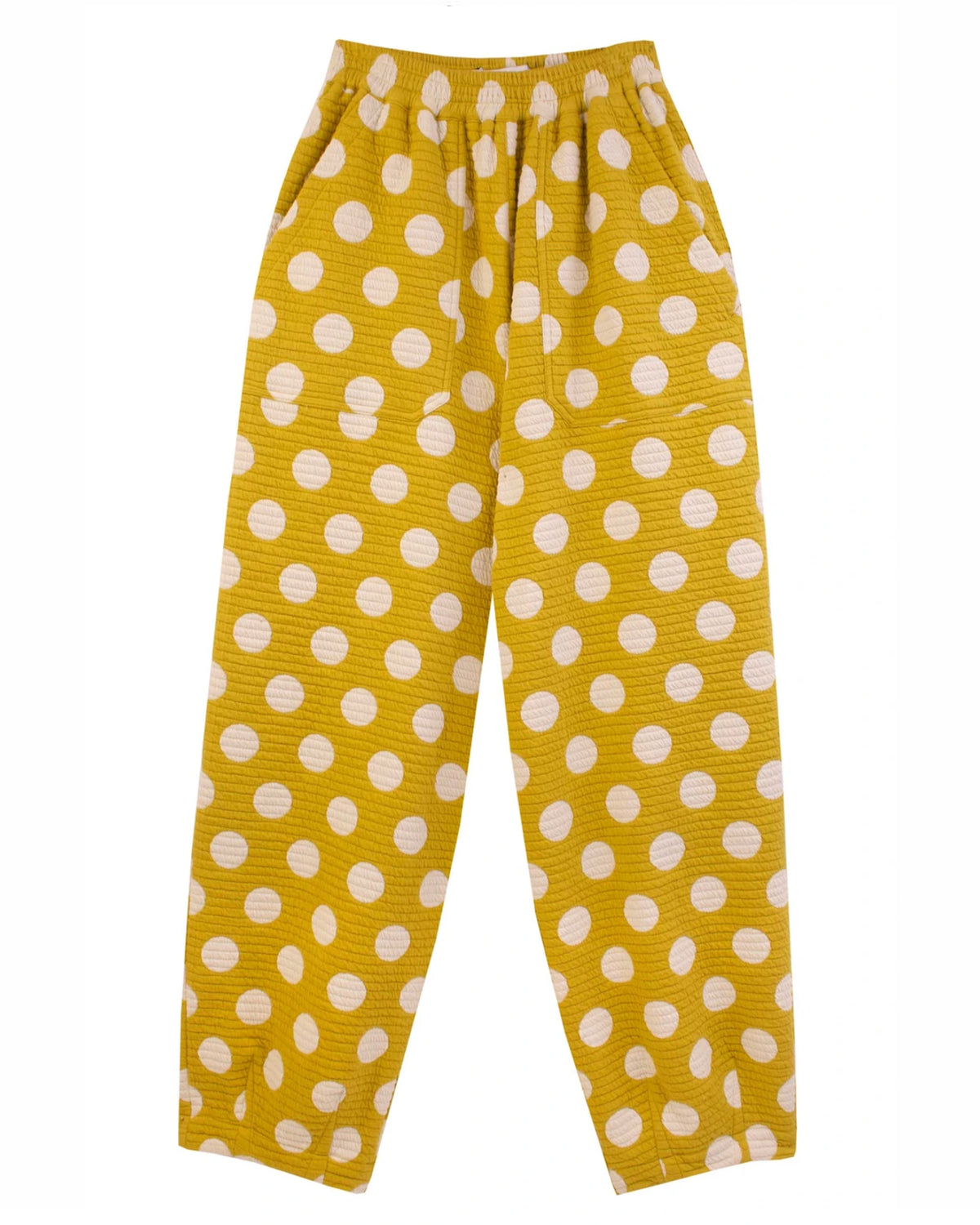 Jameson Trouser Polka Dot Chartreuse