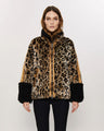 Oversized Faux Fur Fleece in Leopard