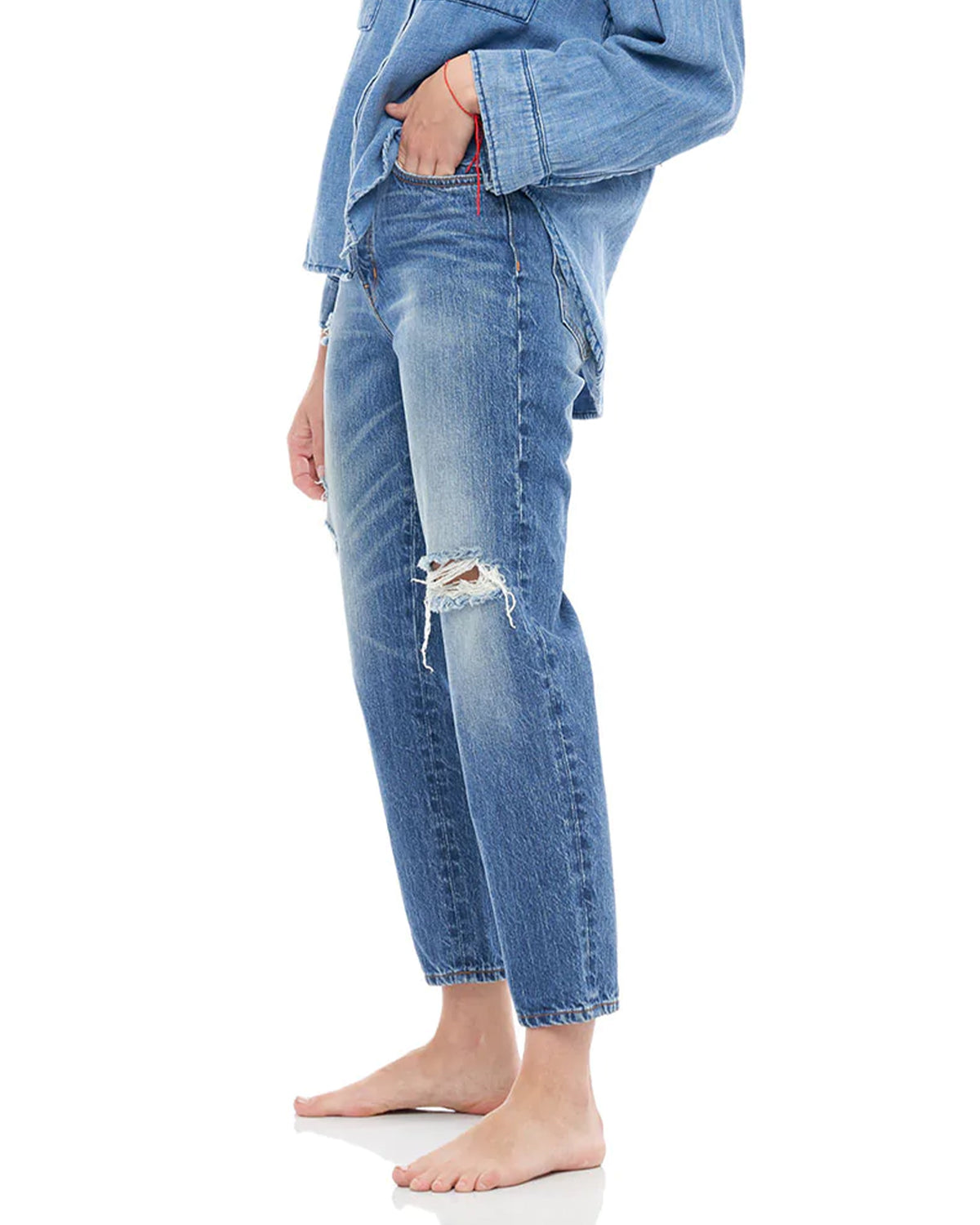 Straight Fit Jeans Indigo Wash