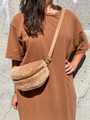 Tan Tiny Spotted Cowhide Bum Bag