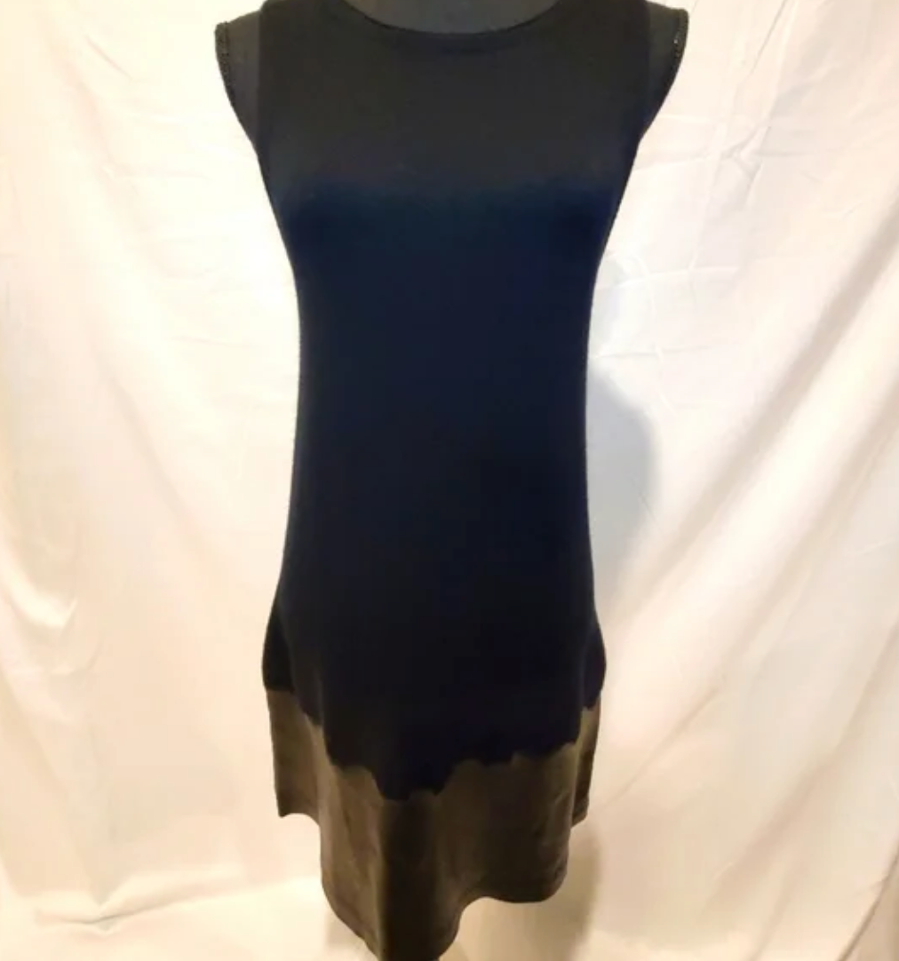 Alice&Olivia Wool+Leather Dress - size S