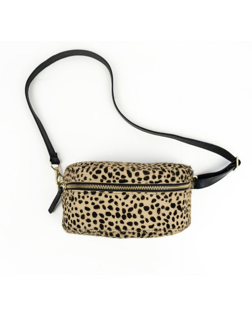 Tan Tiny Spotted Cowhide Bum Bag