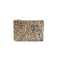 Tiny Spotted Cowhide Zipper Pouch