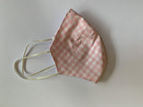 Pink Gingham Face Mask